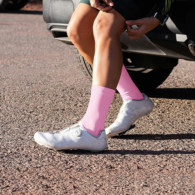 Performance Cycling Socks – Compression, Moisture-Wicking Crew Bike Socks