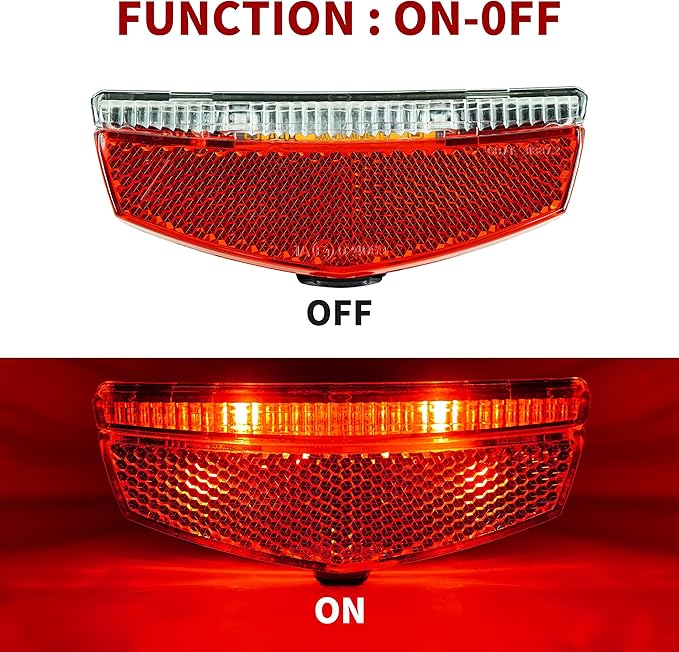 BV Bike Lights for Night Riding LED Bike Tail Light - Bicycle Light Battery-Powered/Rechargeable - Rear Bike Light Weather Resistant - Visible Up to 1500ft Bicycle Tail Light LED Bike Light