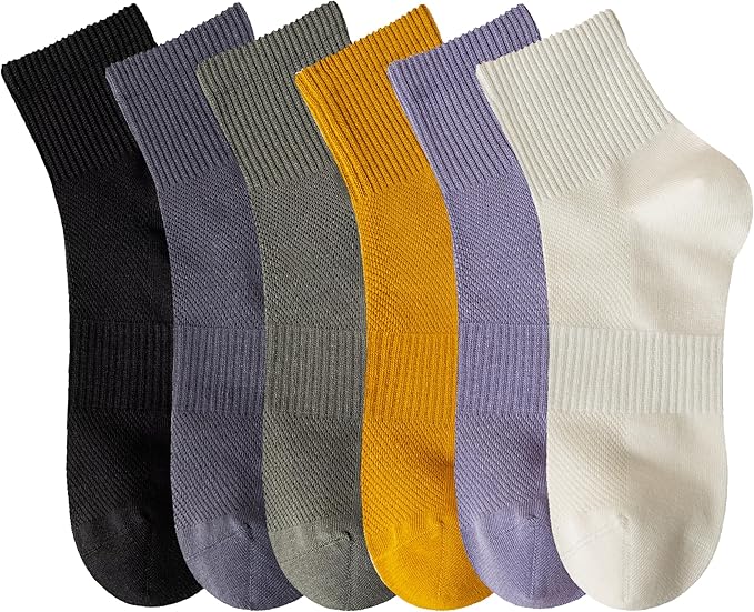 MAGIARTE Womens Mini Crew Ankle Socks Athletic Casual Cotton Socks for Women
