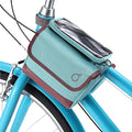 sixthreezero Frame Mount Bike Bag, Waterproof Universal Bicycle Pouch, Double Sided Cargo Storage Bags for Top Tube with Phone Holder