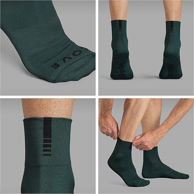 GripGrab Lightweight SL Performance Summer Cycling Socks Eyecatching 2 Lengths Road Mountain Gravel Bike Indoor Biking