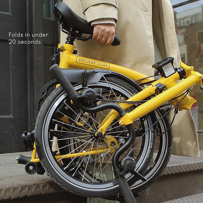 Brompton Folding Commuter Bike C Line 12-Speed | Compact, Lightweight, Urban Bike for Adults