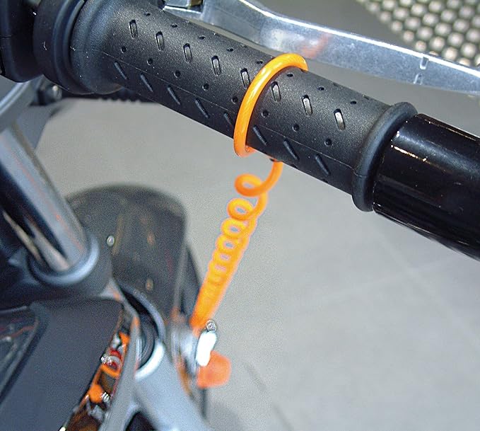 Artago R1 Motorcycle Reminder Cable, Braided Steel Cable Scratch-Resistant Coating, Anti Theft Disc Lock Reminder Cable for Motorcycle Lock, Helmet, Scooter, Bike, Scooter, 140cm/4,6in