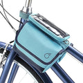 sixthreezero Frame Mount Bike Bag, Waterproof Universal Bicycle Pouch, Double Sided Cargo Storage Bags for Top Tube with Phone Holder