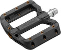 Funn Black Magic Plastic Flat Mountain Bike Pedal Set - Lightweight Wide Platform Bicycle Pedals for Stability, 9/16-inch CrMo Axle Bike Pedals for MTB/BMX/Urban/Gravel Riding