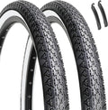 Hycline 26x2.125 Cruiser Bike Tires Set: 2-Pack 26-inch Premium Butyl Rubber High-Performance Folding Replacement Bicycle Tires for Beach Cruiser and Urban Commuting Bicycle
