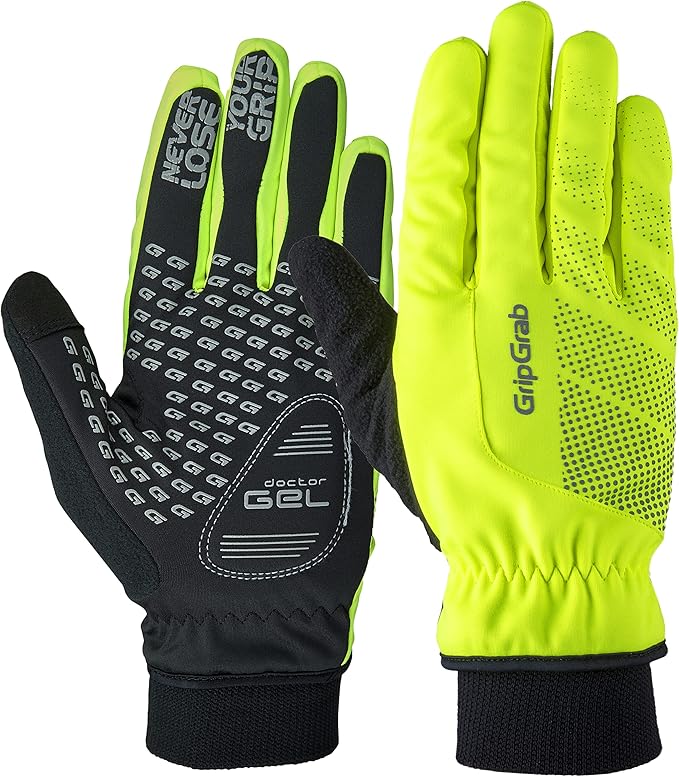 GripGrab Ride Windproof Winter Cycling Gloves Thermal Full Finger Padded Fleece Lined Cold Weather Warm Bicycle Glove