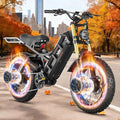 eAhora 2025 Romeo Ultra/Romeo 2 Peak 3000W/2500W 42/40 Mph Electric Bike for Adults 60V 70Ah/52V 60Ah 100-200Miles Long Range Ebike 26" Fat Tire Full Suspension Electric Bicycle