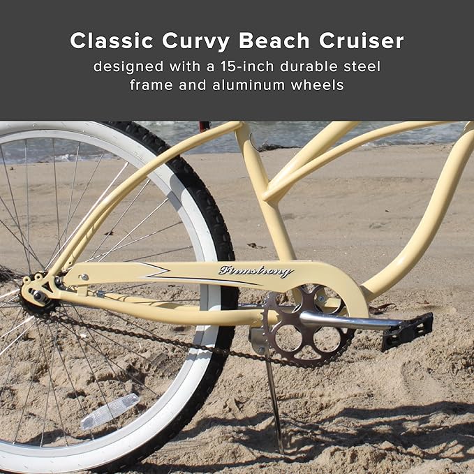sixthreezero Urban Lady Beach Cruiser Bike, Women's 3 Speed Hybrid Bicycle