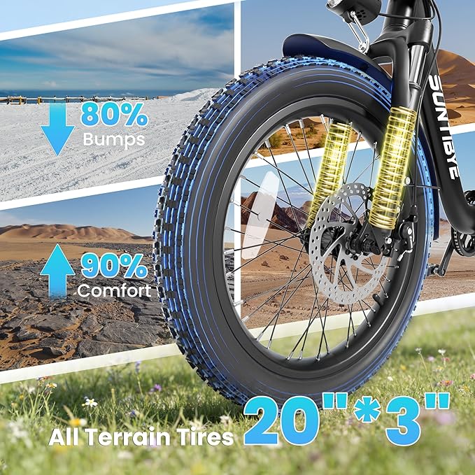 Electric Bike for Adults and Teens, Ebike, Electric Bicycle Mountain Dirt Bike Fat Tire Electric Bike, Multi-Funtional Bike for Work, School, Commute, Off-Road