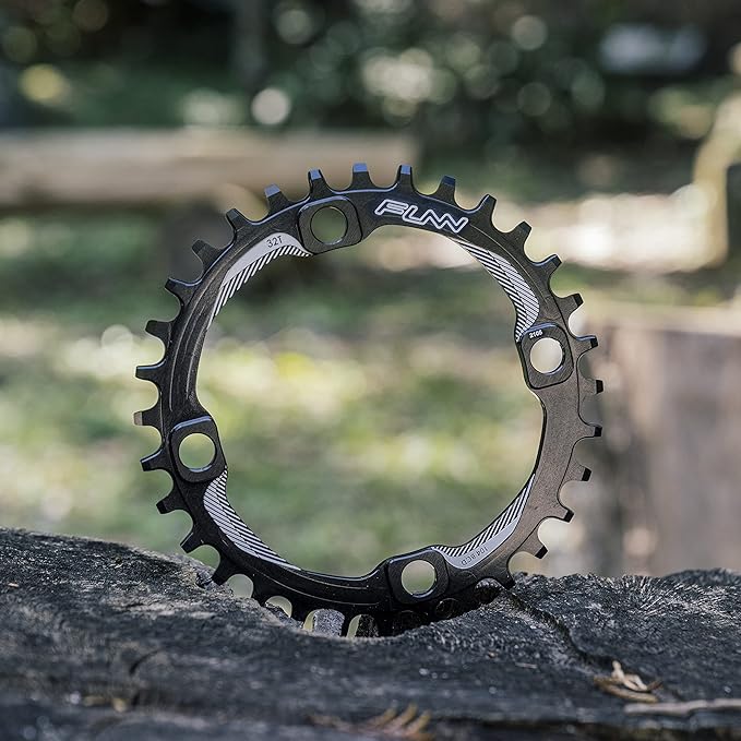Funn Solo Narrow Wide Chainring for 9 10 11 12 Speed Chain, Fits 104mm BCD Interface Crankset, Single Speed Bike Chain Ring for MTB, BMX Bike, Gravel Bike and Road Bike