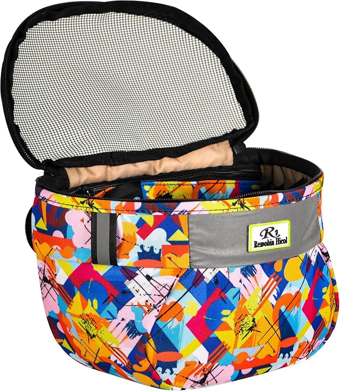 Kids Bike Basket,Durable Front Frame Bicycle & Scooter Basket Bag,Waterproof Fabric Bicycle Handlebar Bag for Boys, Girls, Toddlers with Zipper Mesh Lip (Camouflage)