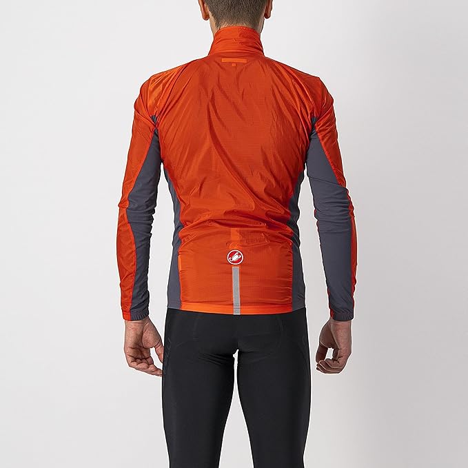 CASTELLI Men's Squadra Stretch Jacket, Windproof Zip Up Shell for Road Cycling