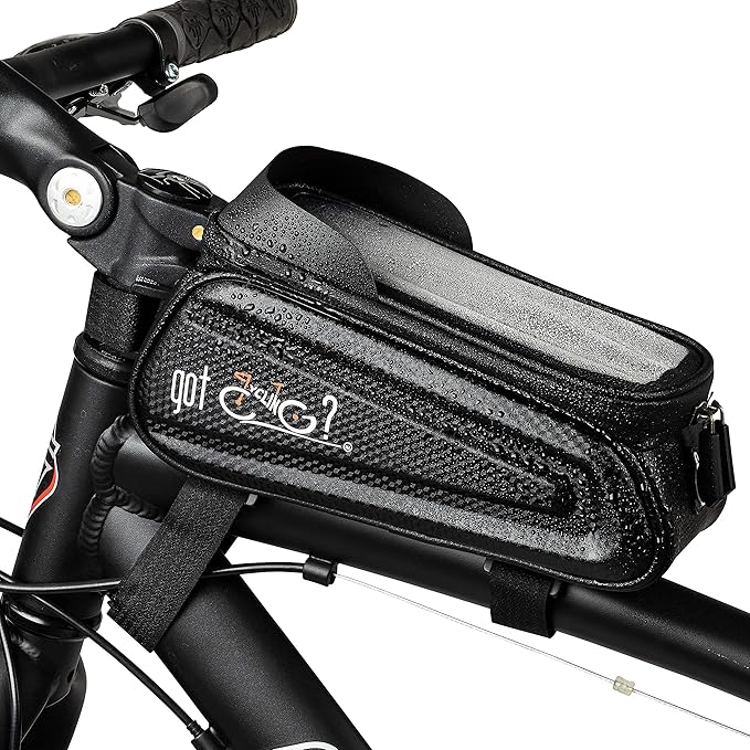 Bike Bag Plus Free Multi Tool Top Tube Front Frame Waterproof Touch Screen Cycling Bicycle Phone Mount Pack Bike Pouch Large Capacity