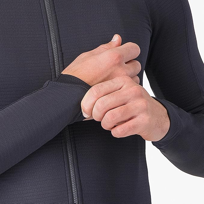 CASTELLI Men’s Puro 4 Jersey, Long Sleeve Mid-Weight Reflective Cycle Apparel for Early Morning Cool Road Cycling & Biking