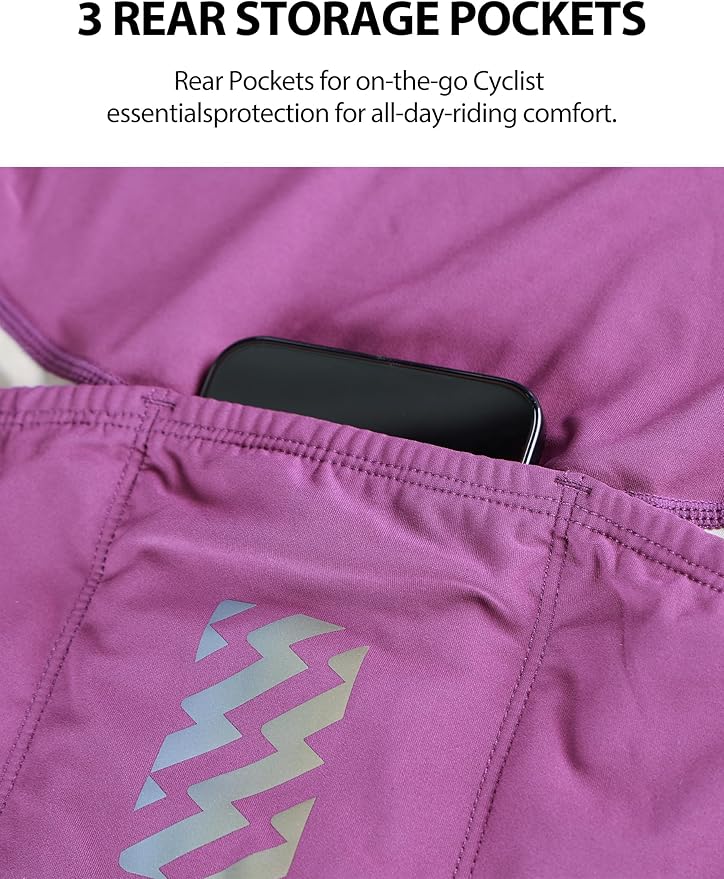 LAMEDA Cycling Jersey Women, Breathable Bike Shirts for Women Biking Tops with Pockets, Bicycle Clothing for Road Riding