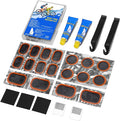 Bike Tire Repair Kit, Bicycle Inner Tube Patch Kit – Portable Case for Bicycle, Motorcycle & Inflatable Tubes