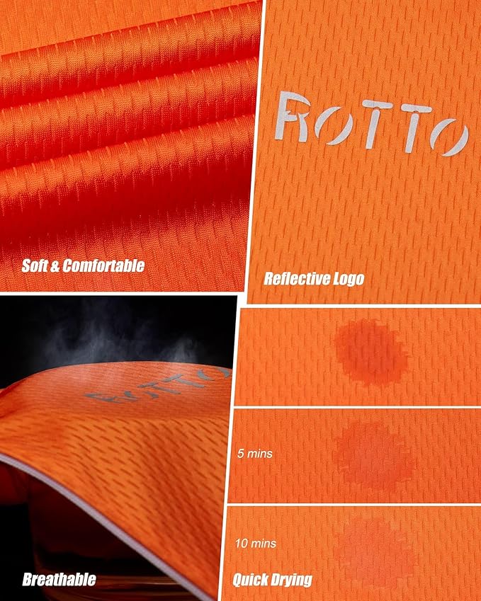 ROTTO Cycling Jersey Mens Bike Shirt Short Sleeve Gradient Color Series