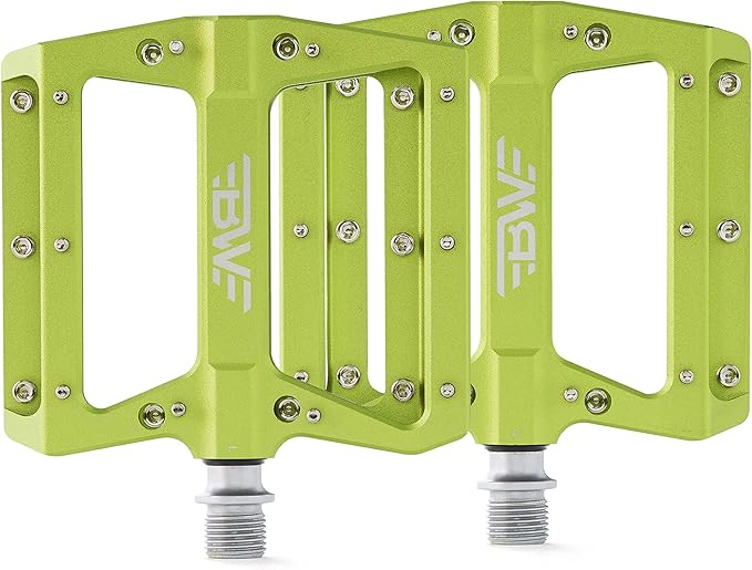 Berm Platform Bike Pedals - Lightweight Aluminum Flat Pedals for MTB and BMX