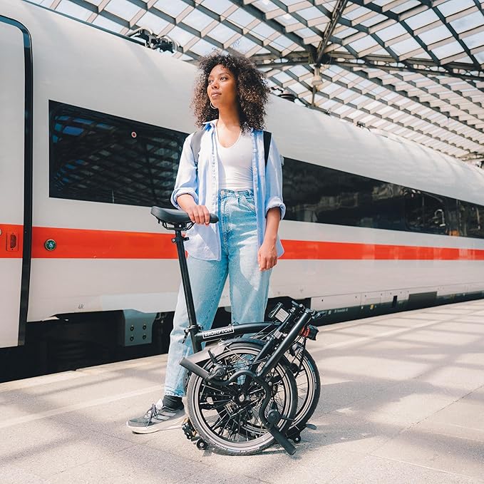 Brompton Folding Commuter Bike C Line 2-Speed | Compact, Lightweight, Urban Bike for Adults