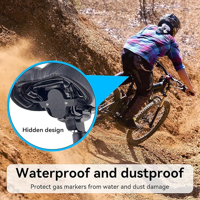 DDJ Bike Mount Compatible with Samsung Smart Tag 2 Case, Hidden Under Bicycle Seat, Anti-Theft Bike GPS Tracker Mount for Galaxy Smart Tag 2 with Security Screws, for Mountain Bikes, Electric Bicycle