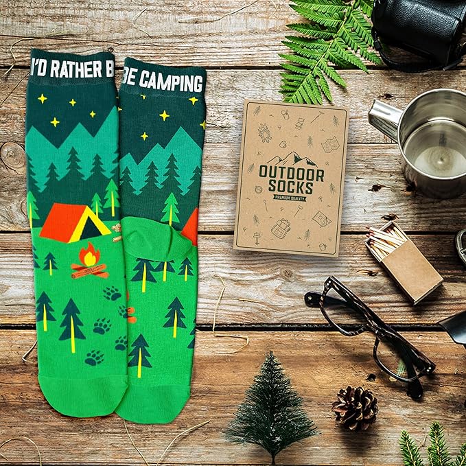 VICRAZY Hiking, Cycling, Camping Socks for Men, Women - Hiking, Bicycle, Camping, Bike Accessories, Stocking Stuffers