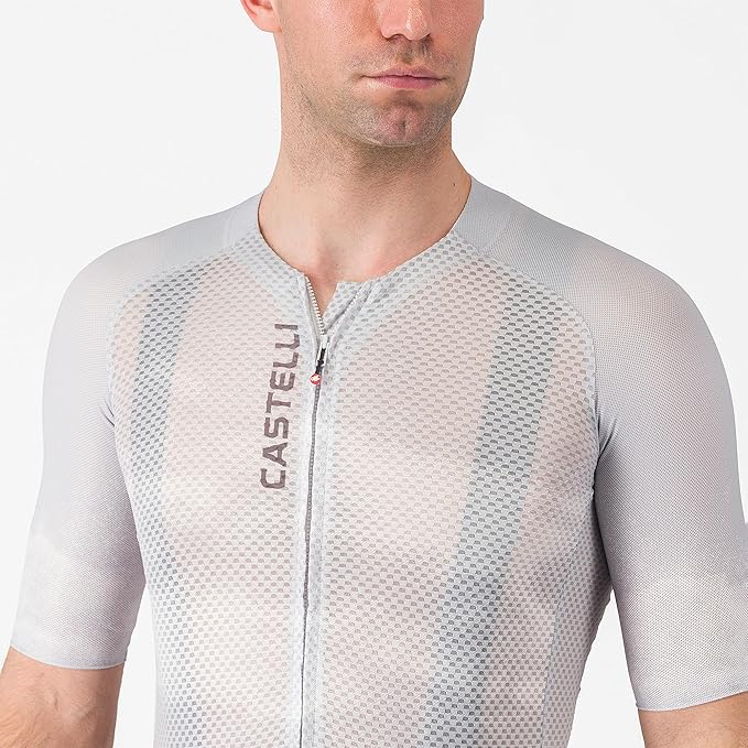 CASTELLI Men’s Climber’s A/C Jersey, Quarter Length Sleeve, Full Zip, Road Cycling & Gravel Biking Jersey with UV Protection