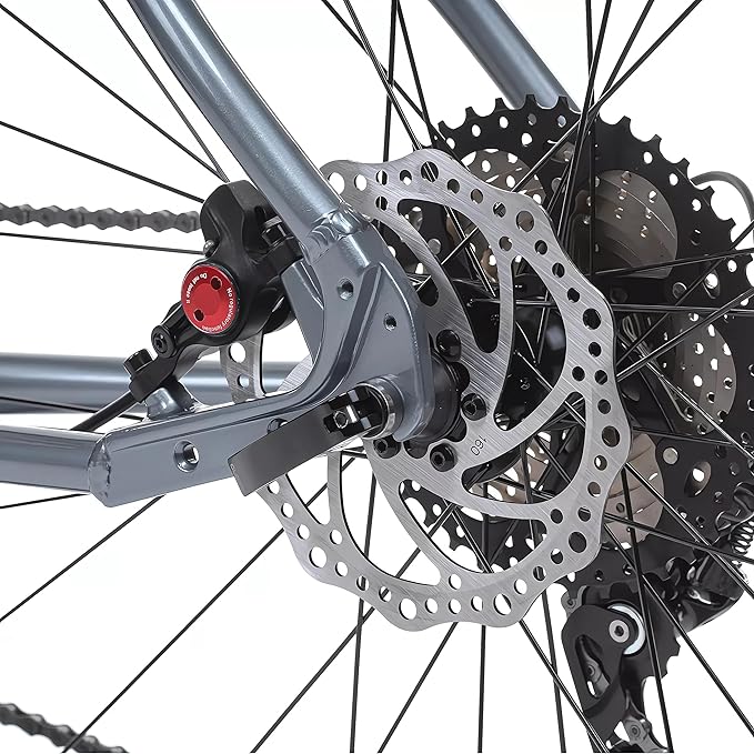 Hycline Ebike Hydraulic Disc Brake Set: Zoom H875E 2-Pistons Power-Off Electric Bike Brake Kit with 2-PIN Sensor Included 160mm/180mm Rotors and Mounting Adapter