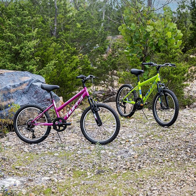Huffy Stone Mountain Bike for Men and Women, 20”/24”/26”, 6-Speed (20”) or 21-Speed, Front or Dual Suspension (Varies), Multiple Colors, Adjustable Saddle, Shimano Equipped, All-Terrain Tires