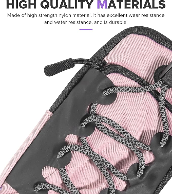 Dirt Bike Frame Bag,Motorcycle Frame Bag,Car Accessories Powersports Gear Bags,Universal Electric Vehicle Front Bags,Ebike Accessories,Suitable for Most Motorcycles,Dirt Bike (Pink)