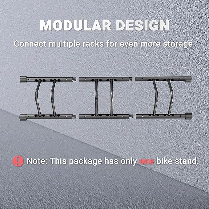 Himiway Bike Floor Parking Rack, Adjustable Freestanding Bicycle Storage Rack, Bike Floor Stand for 3-11.5cm Tyre Width Mountain Road MTB Bikes for Indoor&Outdoor Garage Storage