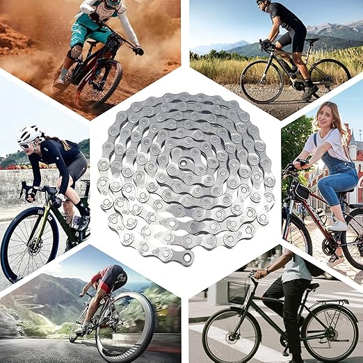 6/7/8/9/10/11/12 Speed Bike Chain – High-Strength, Durable & Smooth-Shifting for Road/Mountain Bikes (6/7/8-Speed)