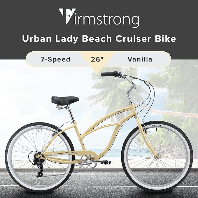 sixthreezero Urban Lady Beach Cruiser Bike, Women's 3 Speed Hybrid Bicycle