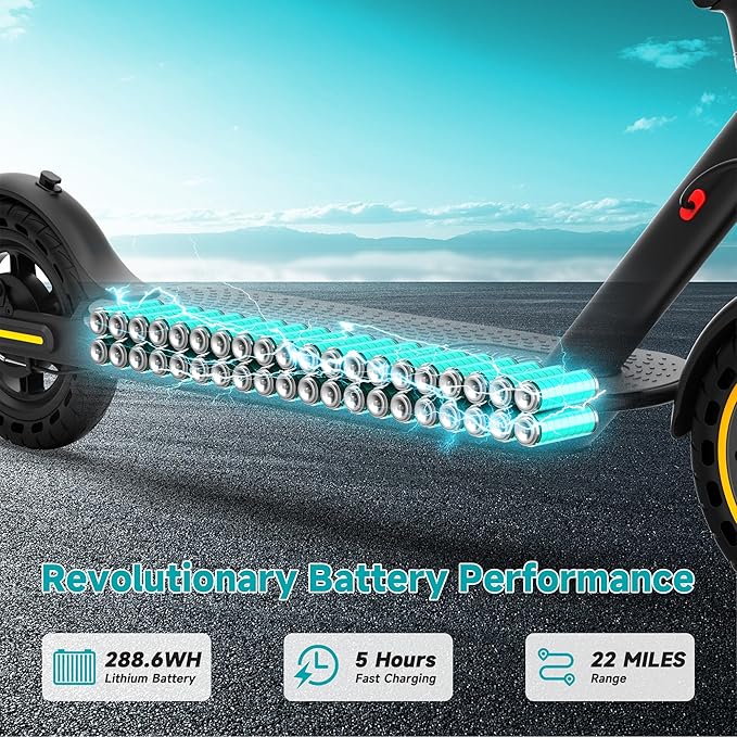 8.5" E Scooter for Adults 19/22 MPH 350/500W Motor 187.2/288.6/441WH Battery, Motorized Scooter Up to 22 Miles Range, Foldable Bearing 265 LBS/APP Control