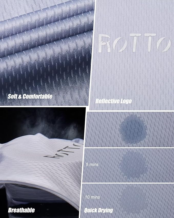 ROTTO Cycling Jersey Mens Bike Shirt Short Sleeve Gradient Color Series