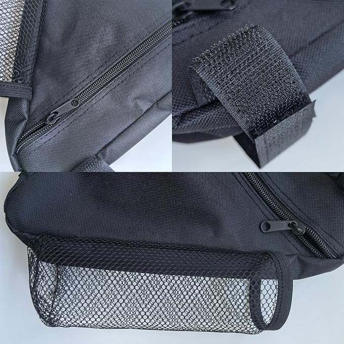 traderplus Bicycle Triangle Frame Bag with Water Bottle Holder, Top Tube Storage Front Pouch Road Mountain Bike Accessories
