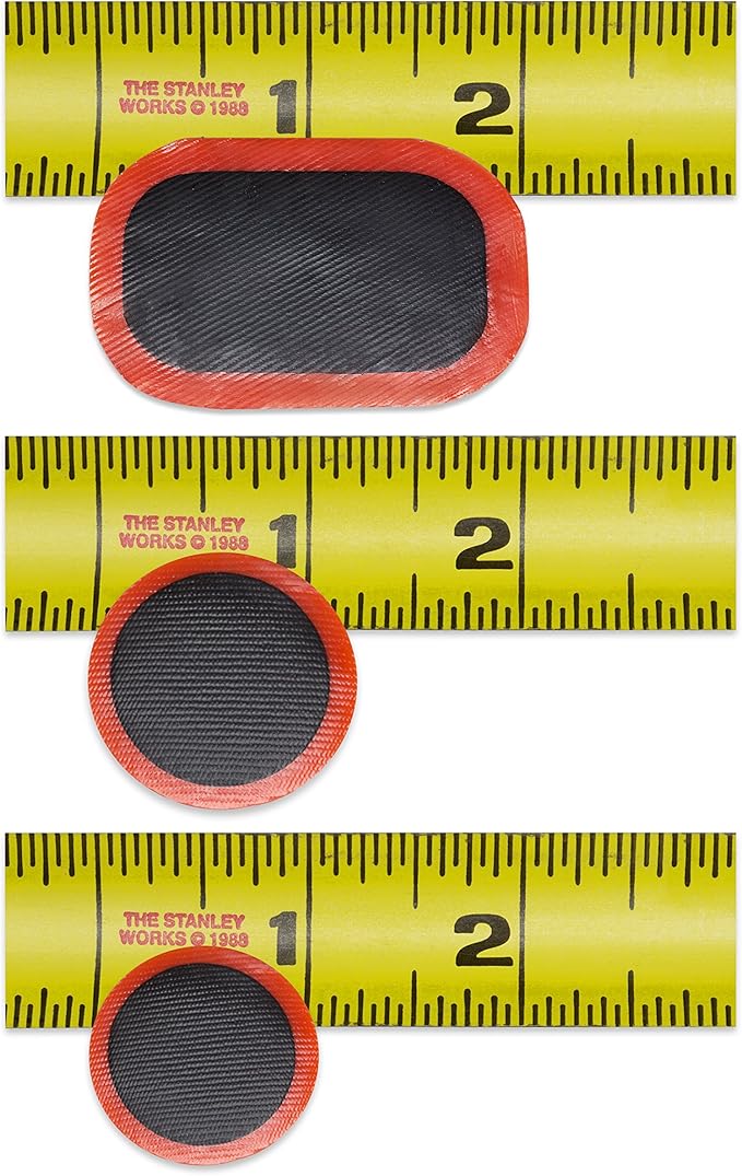 RocRide 16-PC Inner Tube Patch Bicycle Repair Kit. Also for Inflatable Dinghies, ATVs, BMX and Motorcycles.