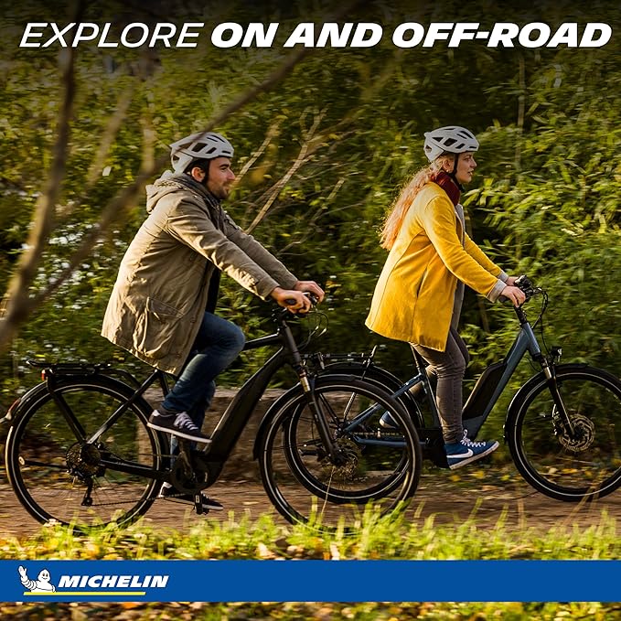 Michelin Protek Cross Tires – All-Terrain, Reinforced, Anti-Puncture, Clincher, E-Bike Compatible, Durable City Rubber Technology
