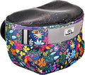 Kids Bike Basket,Durable Front Frame Bicycle & Scooter Basket Bag,Waterproof Fabric Bicycle Handlebar Bag for Boys, Girls, Toddlers with Zipper Mesh Lip(Flower)