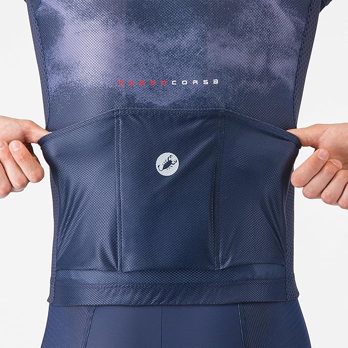 CASTELLI Men’s Climber’s A/C Jersey, Quarter Length Sleeve, Full Zip, Road Cycling & Gravel Biking Jersey with UV Protection