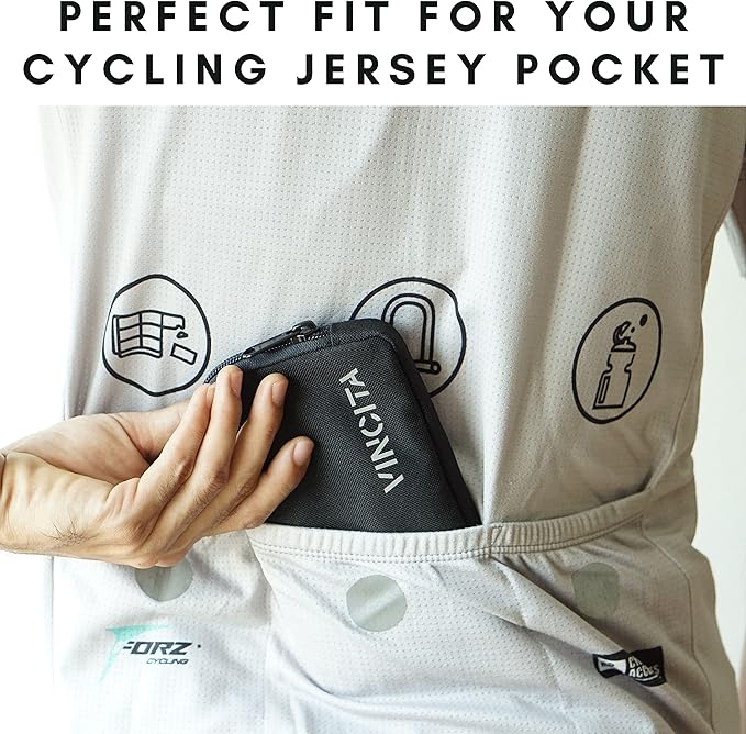 Vincita Essentials Case Tarpaulin - Cycling Wallet Made from Tough Water-Repellant Fabric -Storage Pouch - For Road Bike Cyclist to Store Spare Tubes, Keys, Cards and Phone