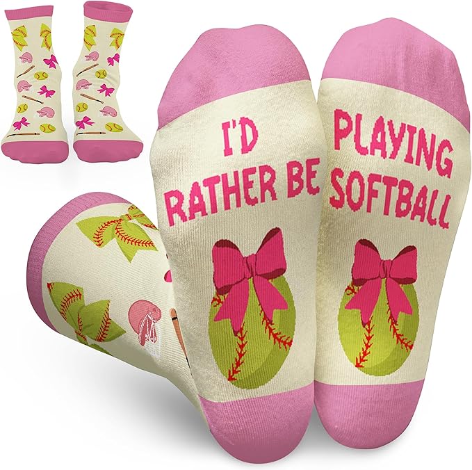 FOURSTUFF Ski, Cycling, Basketball, Golf, Pickleball, Softball, Volleyball, Wrestling, Soccer - Sports Socks for Women Men