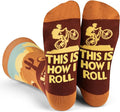 Lavley Bike Socks - Gifts for cyclists and mountain bikers - Fun holiday or birthday gift - Great stocking stuffer