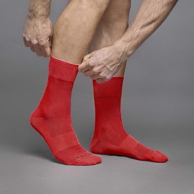 GripGrab Lightweight SL Performance Summer Cycling Socks Eyecatching 2 Lengths Road Mountain Gravel Bike Indoor Biking