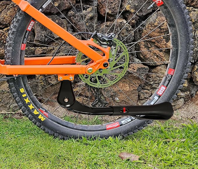 Aluminium Alloy Kickstand - Adjustable Rear Side Fits 24"-29" & 700C Bikes, Black, DWRTCJ-CK67-2