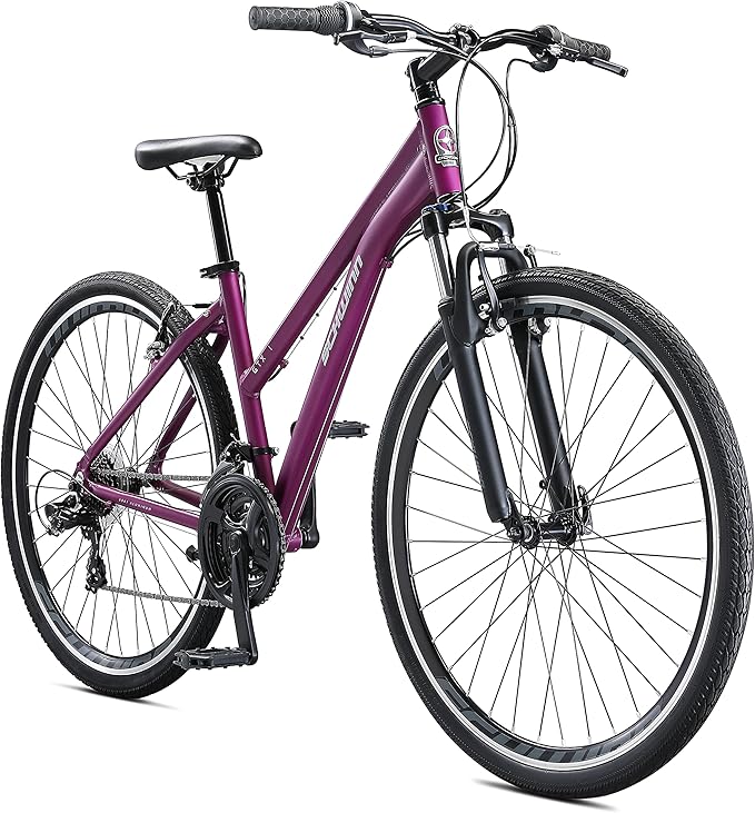 Schwinn GTX Comfort Adult Hybrid Bike, Men and Women, Dual Sport Bicycle, 700c Wheels, Step-Through or Step-Over Lightweight Aluminum Frame