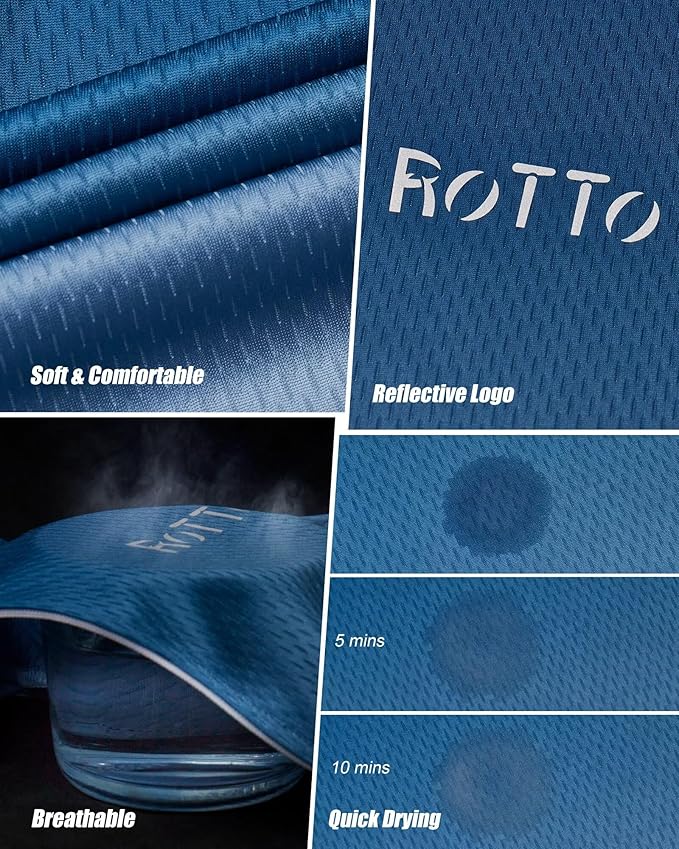 ROTTO Cycling Jersey Mens Bike Shirt Short Sleeve Gradient Color Series