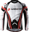 sponeed Men's Bicycle Shirts Long Sleeve Biker Jerseys Full Zipper Winter Cycling Gear Breathable