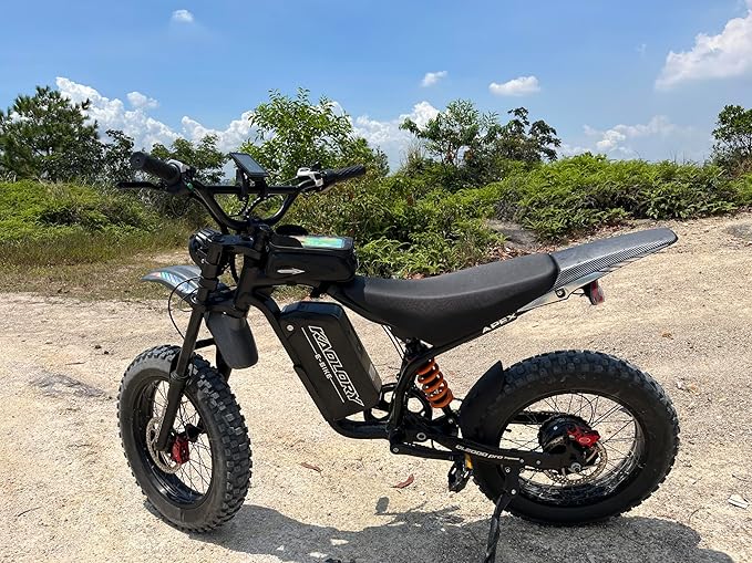 Electric Bike for Adults - Peak 3000W, 60V 32Ah Battery, 40MPH, 100 Miles Range, 20" Fat Tire Ebike with Hydraulic Brakes, Teens Electric Dirt Bike for Mountain, Snow, Sand, Commuter UL