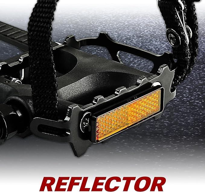 BV Bike Pedal - Universal Fit Bicycle Pedals 9/16" Compatible, Non-Slip & Durable Lightweight, Fits Most Adult Bikes & MTB Bicycles